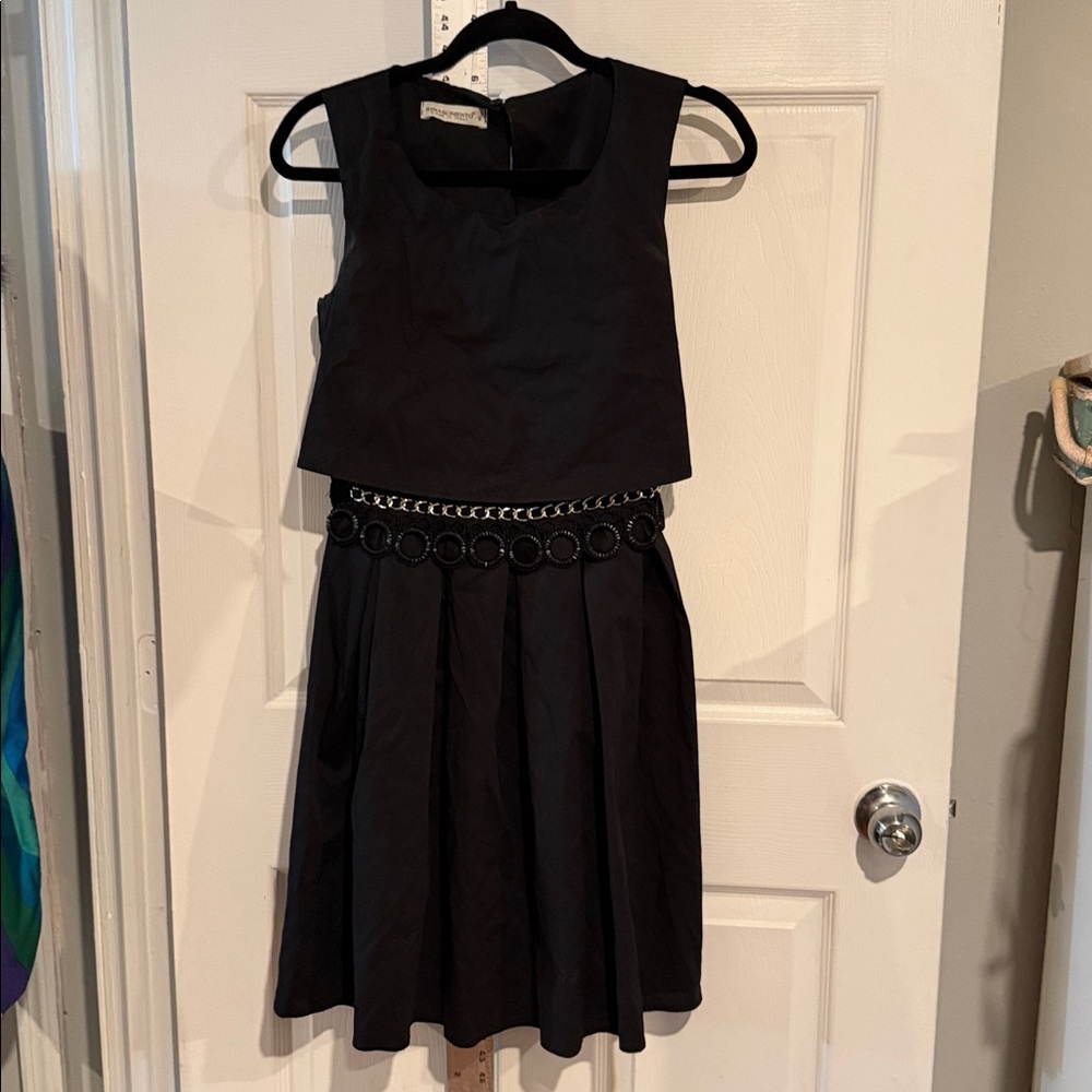 Rinascimento Black‎ Dress with Red Accents